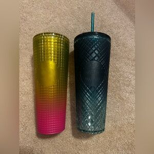 Two 24oz Starbucks Cups. EUC.